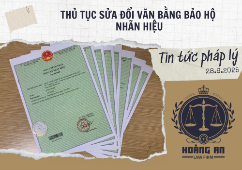 Thủ Tục Sửa Đổi Văn Bằng Bảo Hộ Nhãn Hiệu